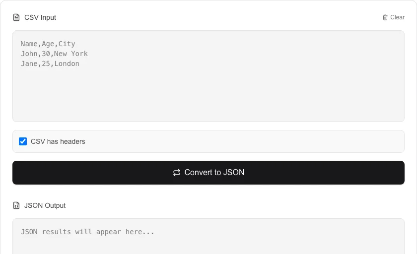 CSV to JSON Converter thumbnail