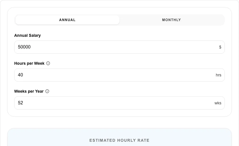 Salary to Hourly Converter thumbnail