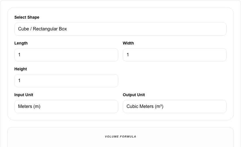 Universal Volume Calculator thumbnail